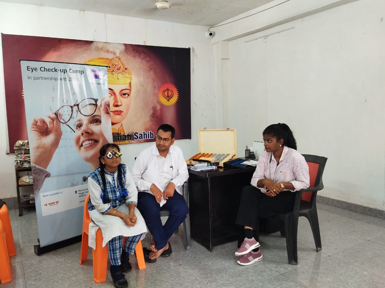 Free Eye Check-up Camp Organized at Shri Harkishan Public School