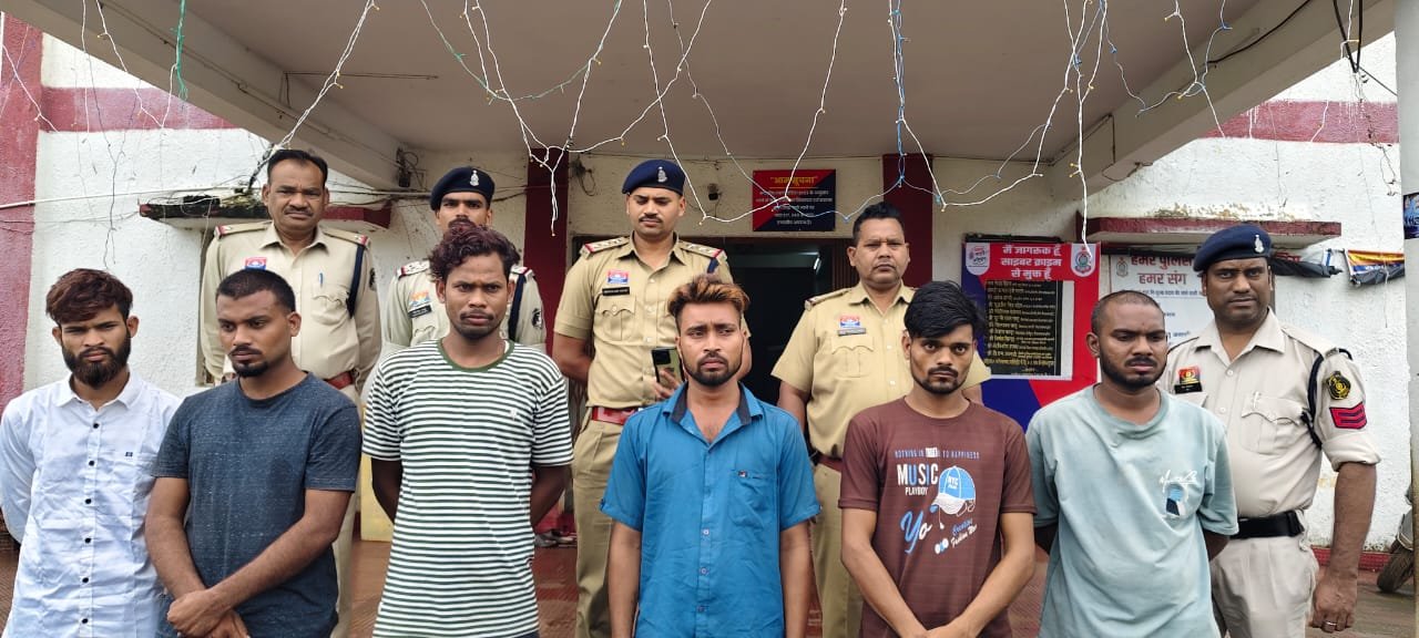 डीजे सामान चोरी करने वाले 6 आरोपी गिरफ्तार...