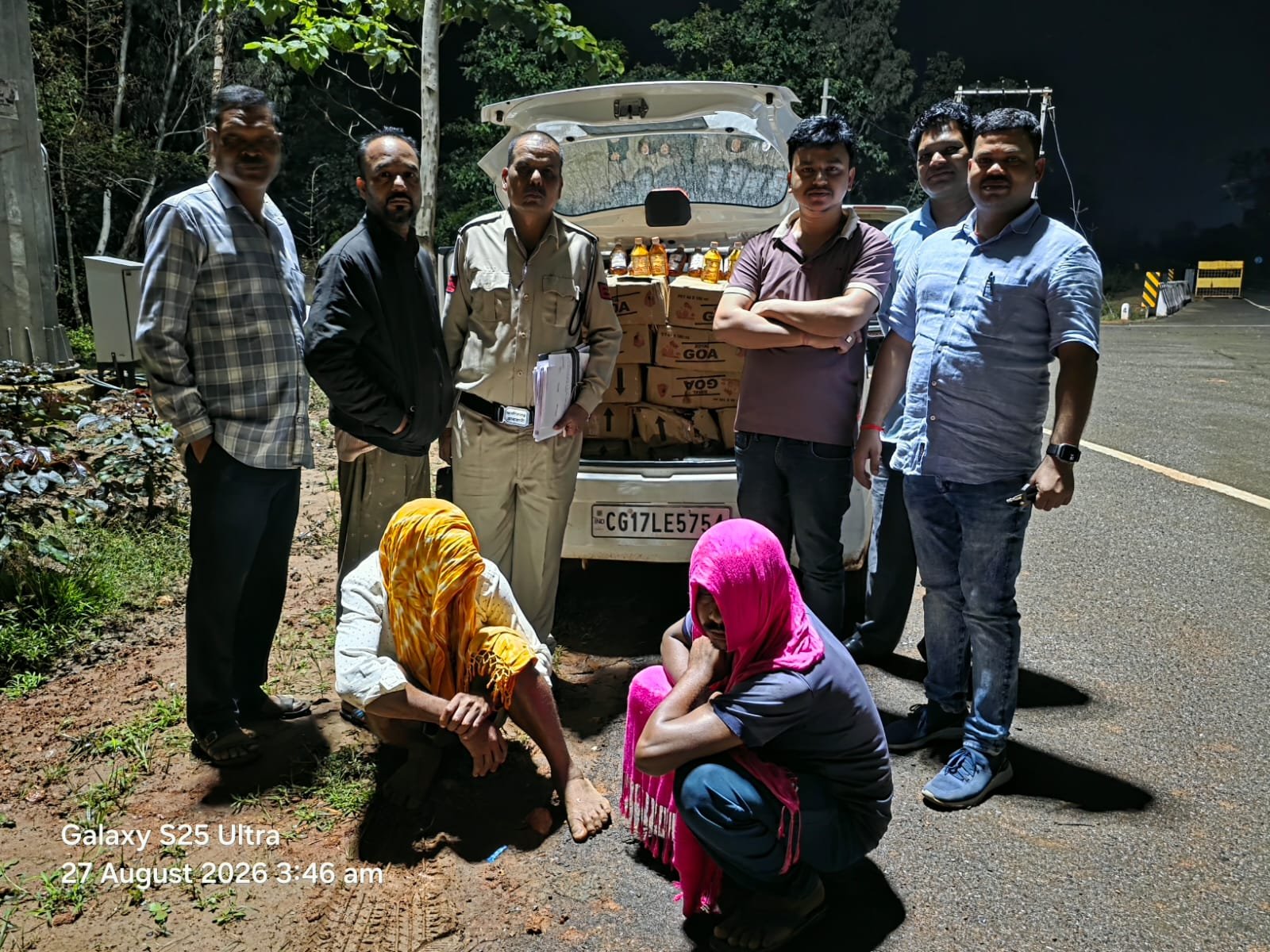 Alto K10 में 22 पेटी शराब ले जाते दो आरोपी गिरफ्तार, ₹6.82 लाख की सामग्री जब्त