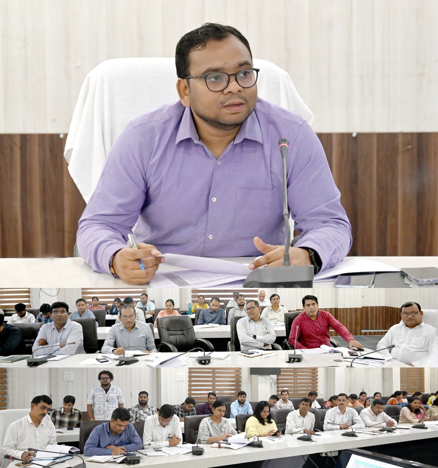 जिला पंचायत सीईओ ने पंचायत एवं ग्रामीण विकास विभाग की योजनाओं की समीक्षा की...