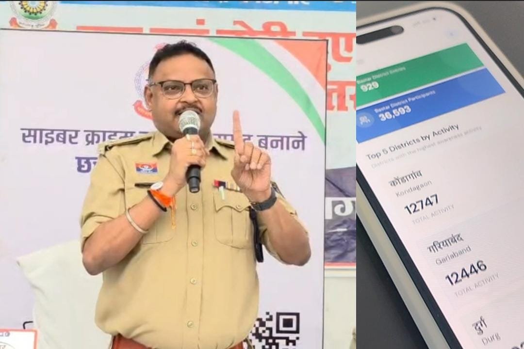 साइबर जागृति अभियान में कोंडागांव प्रदेश में अव्वल, एसपी ने सेल्फी जागृति के जरिए दिया जागरूकता संदेश