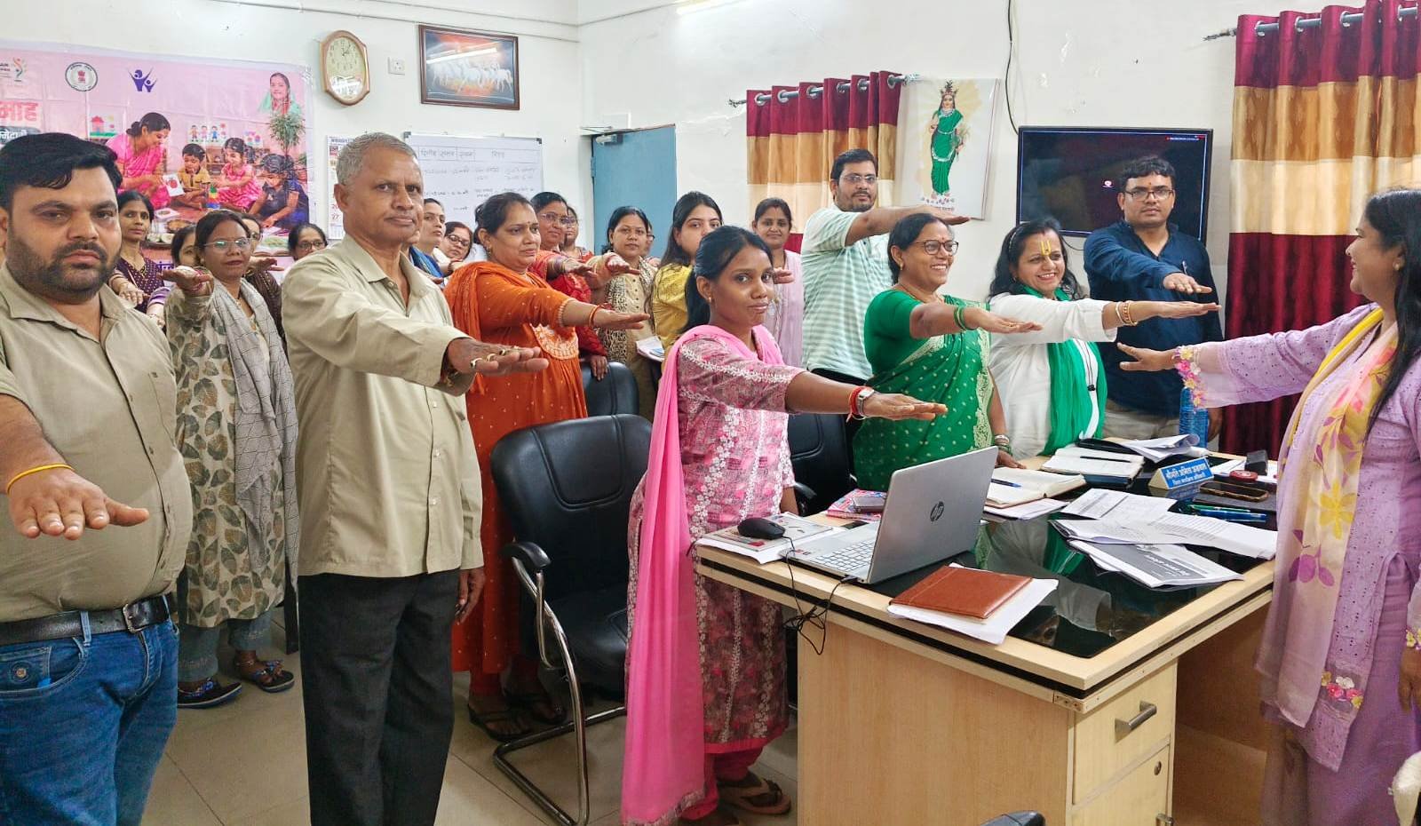 राष्ट्रीय पोषण माह: वेबकास्टिंग एवं पोषण शपथ कार्यक्रम का किया गया आयोजन...