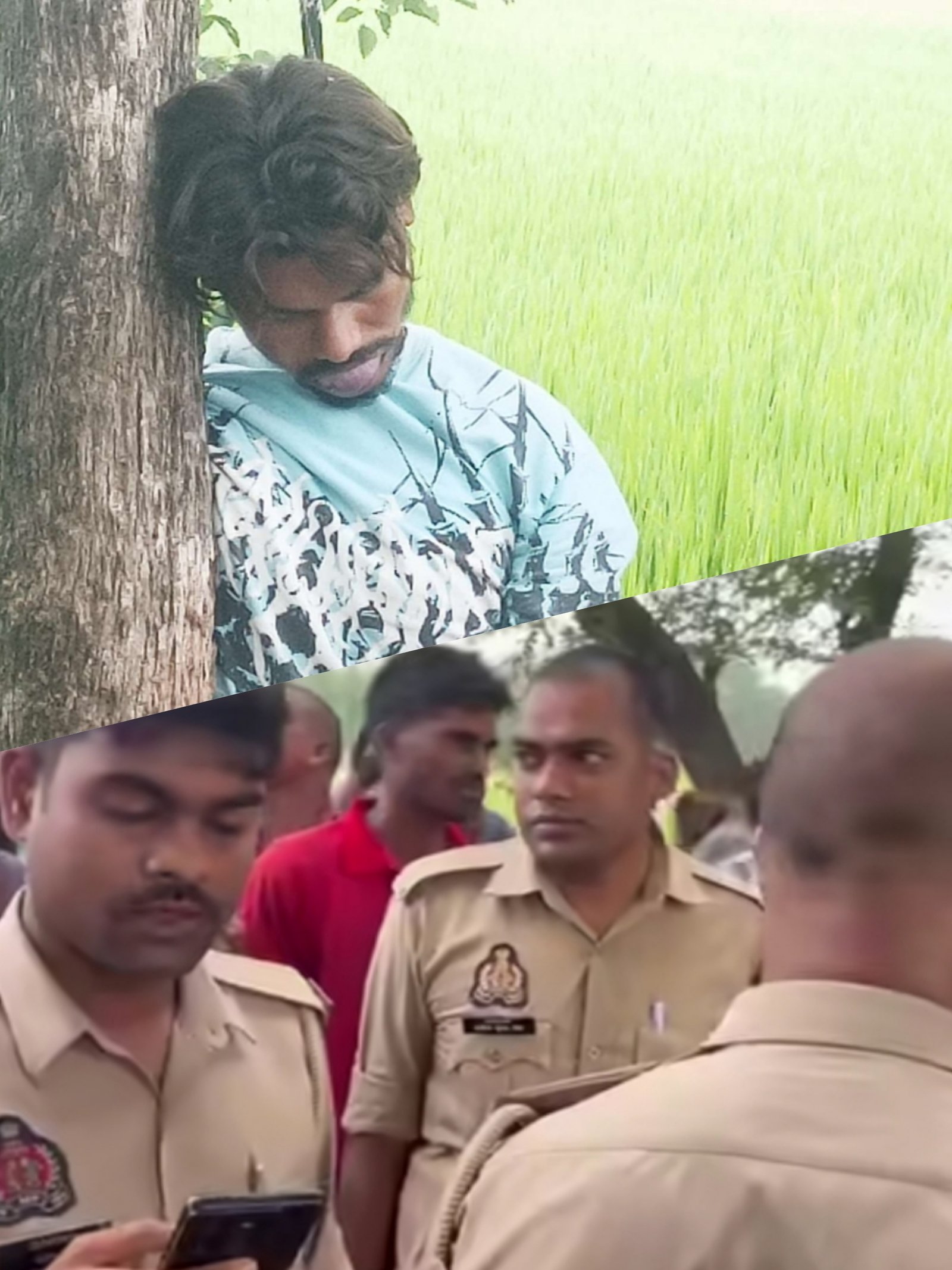 उत्तर प्रदेश महराजगंज निचलौल में पेड़ से लटका मिला युवक का शव हत्या की आशंका